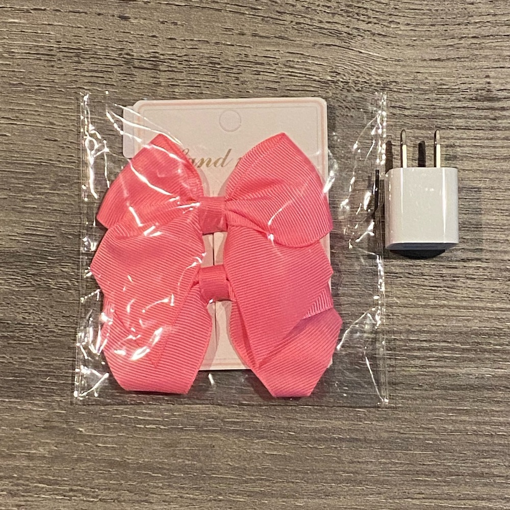 2 Sers of Pink Hair Bows - Picture 2 of 6